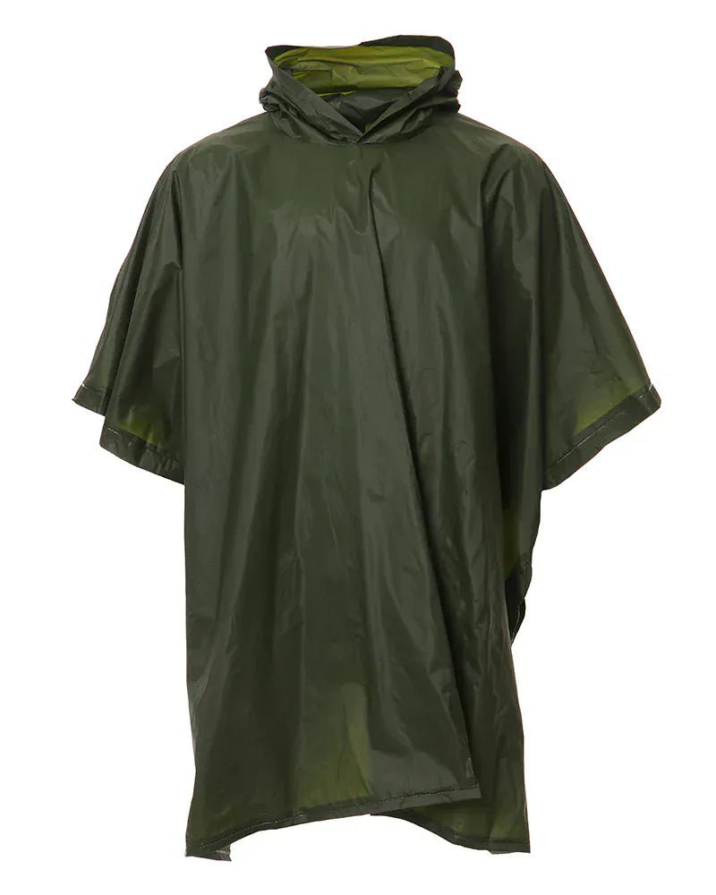 XTM Performance Ponchos Forest Stash Packable Rain Poncho RU007-FOR
