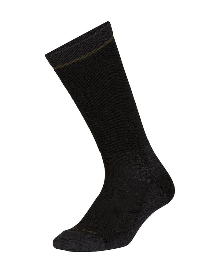 XTM Performance Unisex Hiking Socks Black / A2-8 Overland Mid-weight Merino Wool-Blend Hiking Sock SU039-BLK-0208