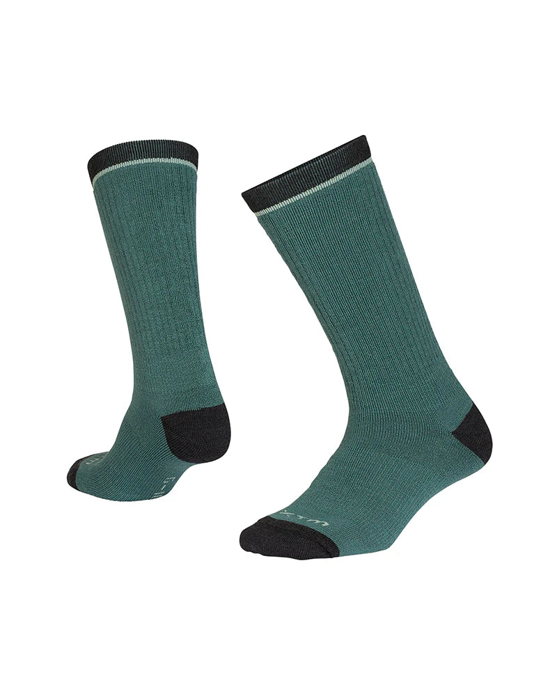 XTM Performance Unisex Hiking Socks Spruce Green / A2-8 Alpine Heavy-Weight Merino Wool-Blend Hiking Sock SU040-SPG-0208