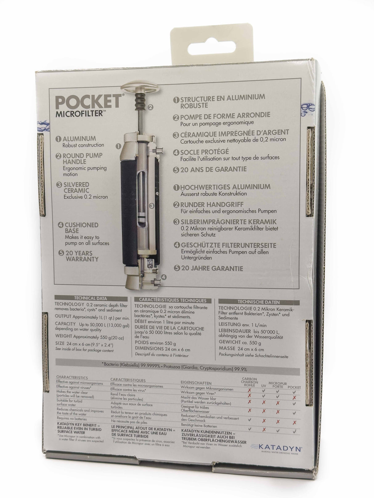 katadyn Water Treatment Pocket Water Filter KAT00008