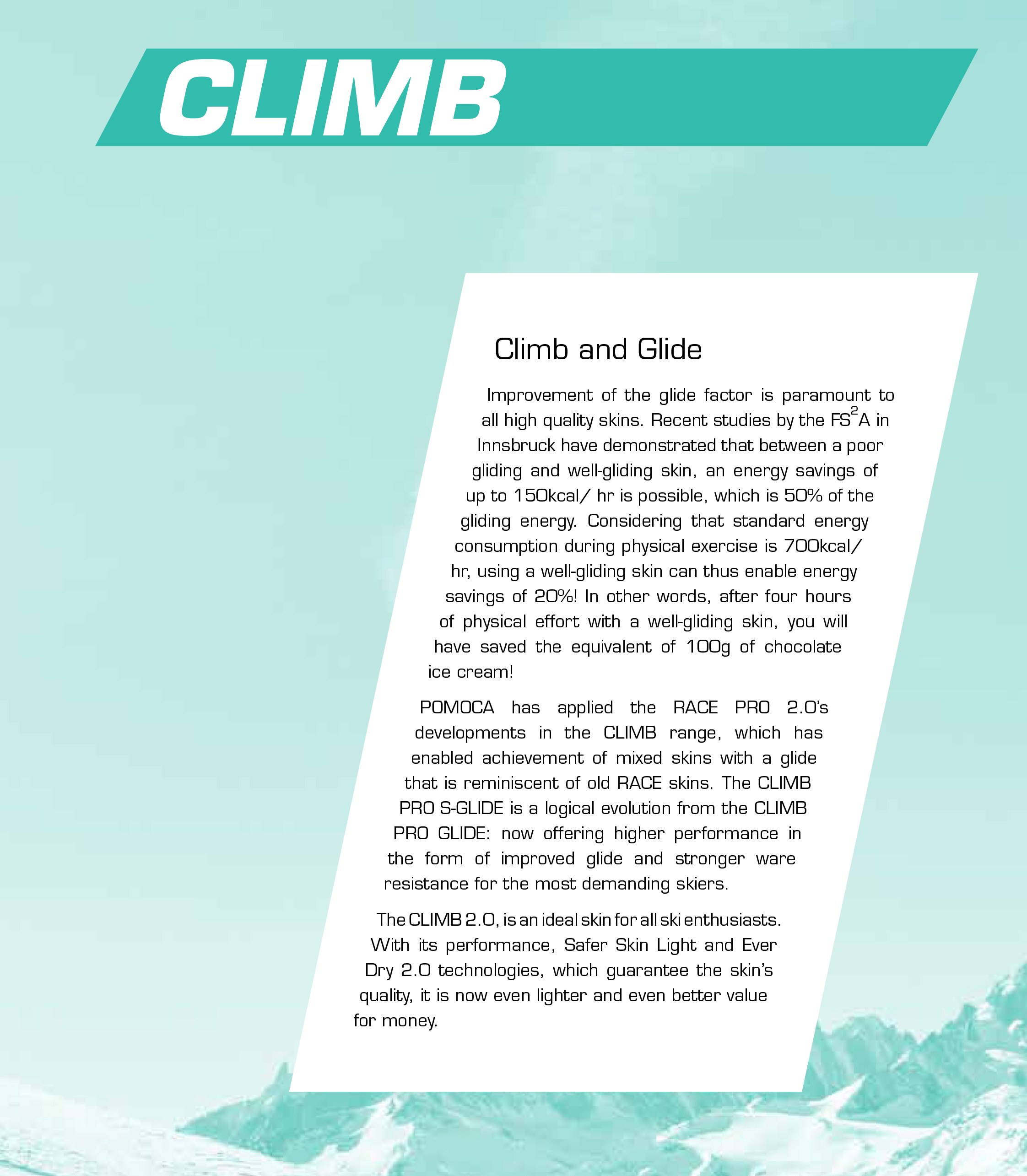 pomoca Climbing Skins Climb 2.0 Climbing Skins