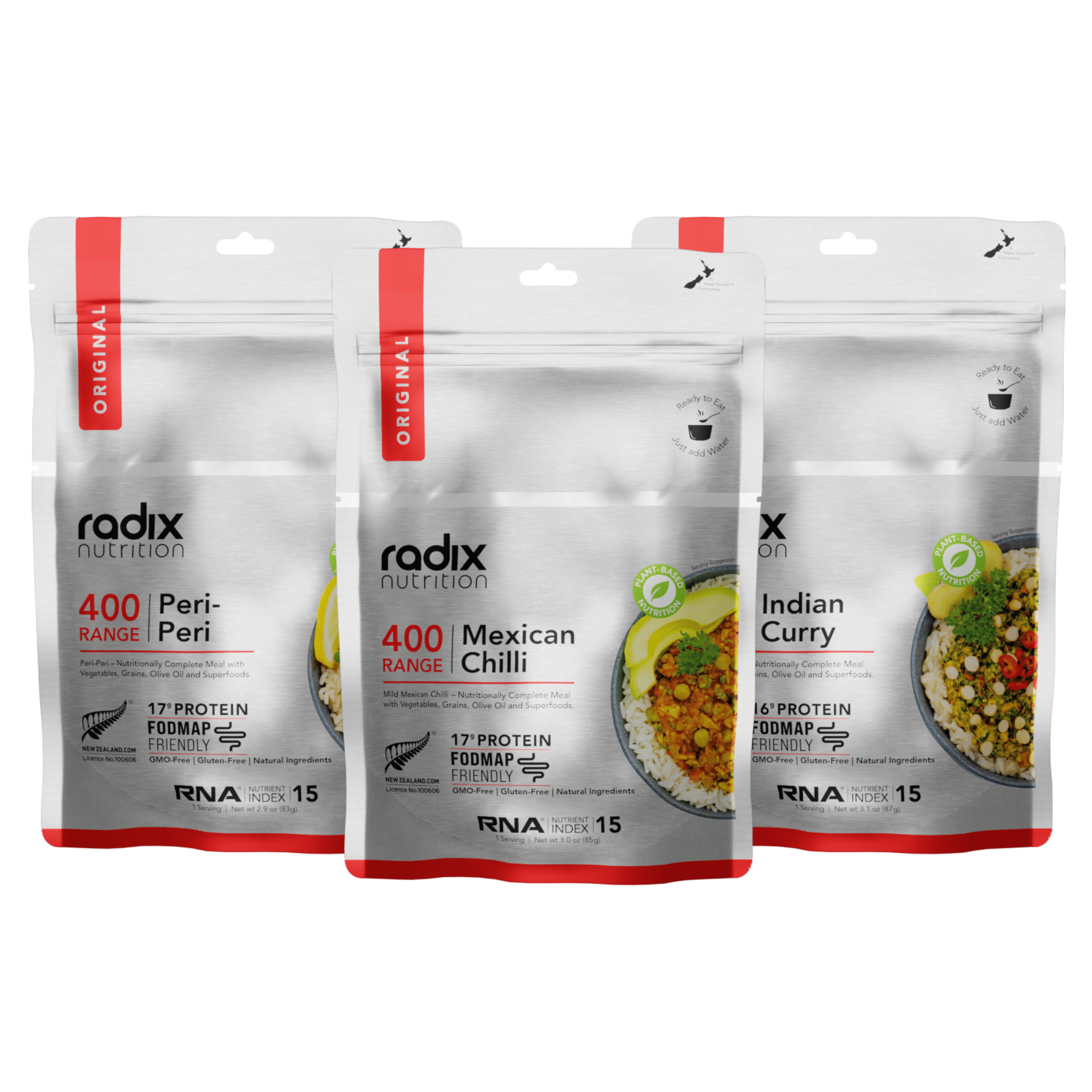 radix Dehydrated Meals FODMAP Meals
