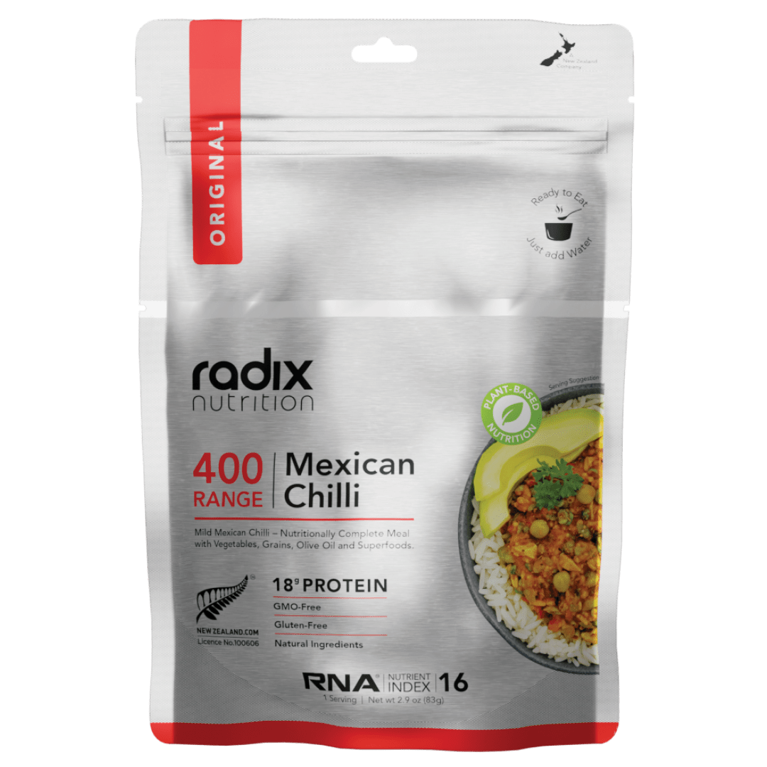 radix Dehydrated Meals Single Serve (400 kcal) / Mexican Chilli Original Meals v8.0 9421906205084
