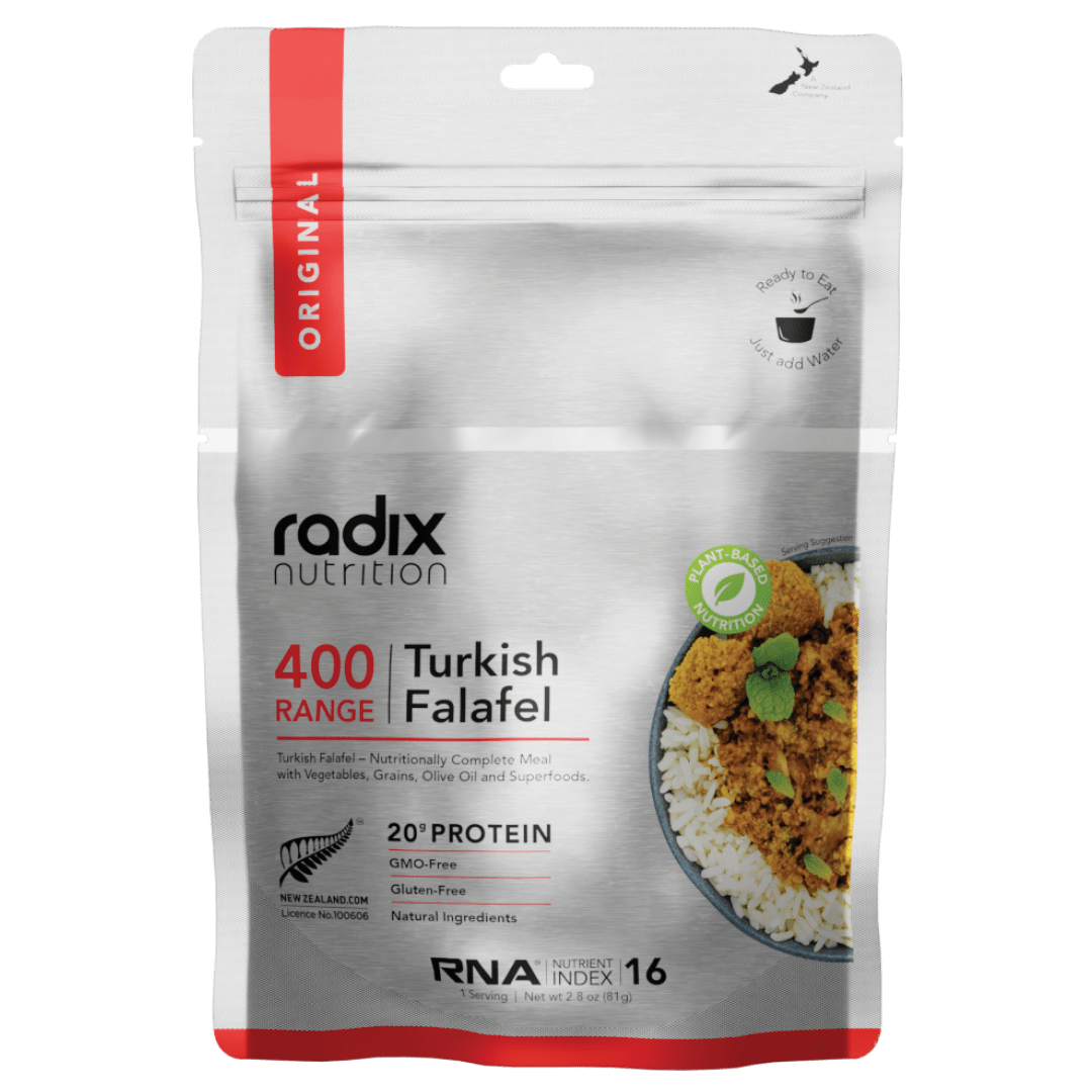radix Dehydrated Meals Single Serve (400 kcal) / Turkish Falafel Original Meals v8.0 9421907102771