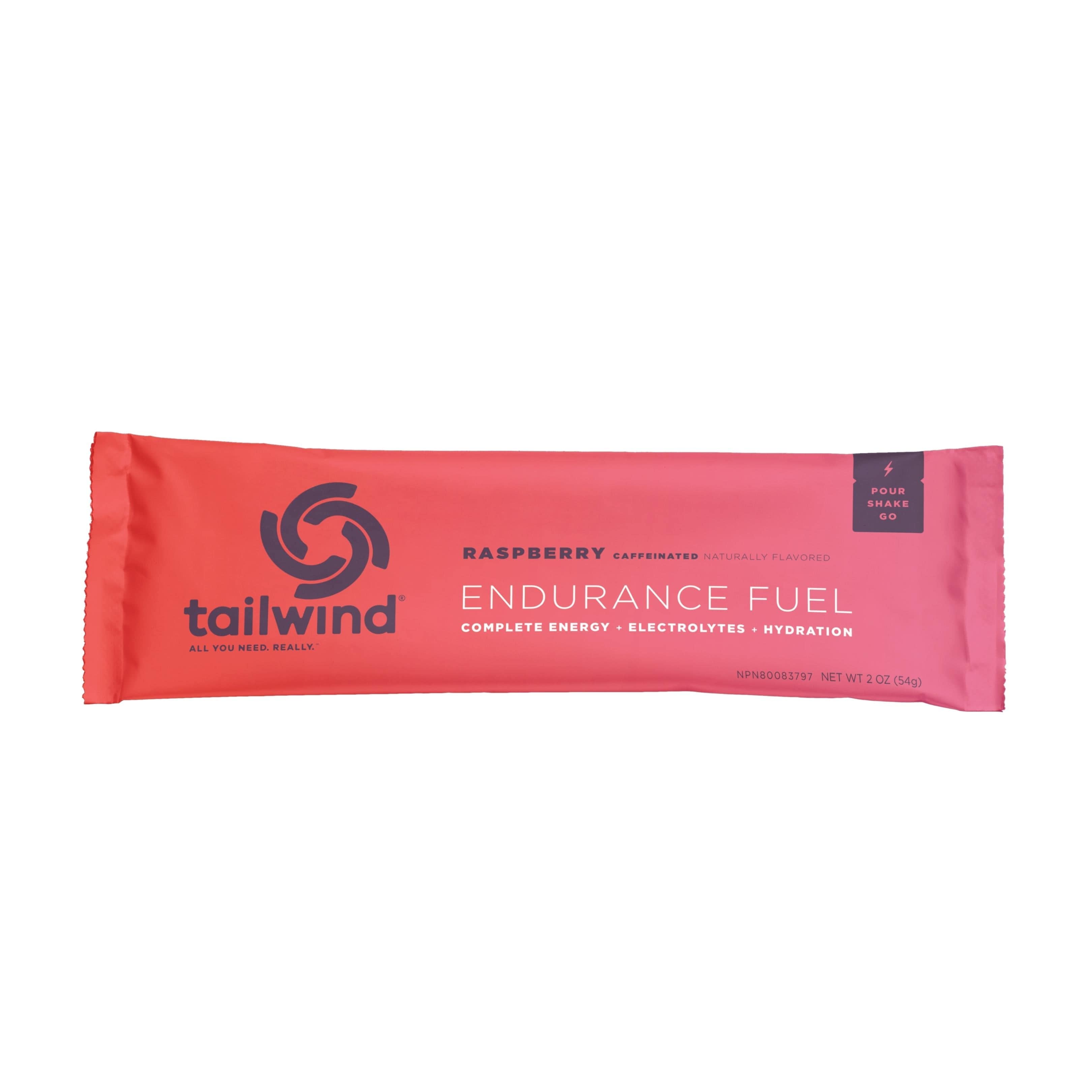 tailwind Nutrition Supplement Stick (2 servings) / Raspberry (36mg Caffeine) Endurance Fuel Drink Mix 8 55283 00504 0