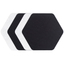 Tenacious Tape Hex Patches in Black and Clear, four large patches, two of each