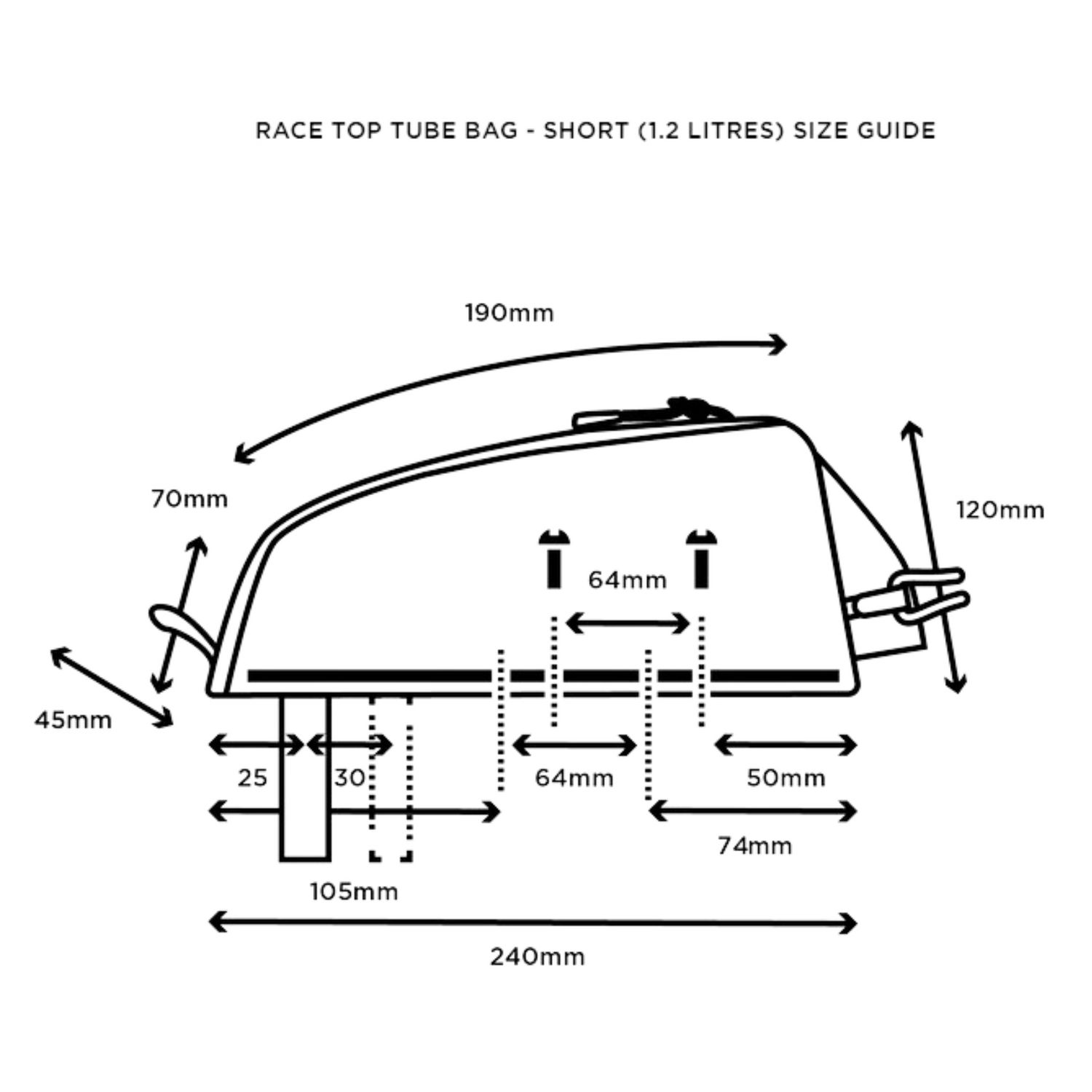 Race Top Tube Bag