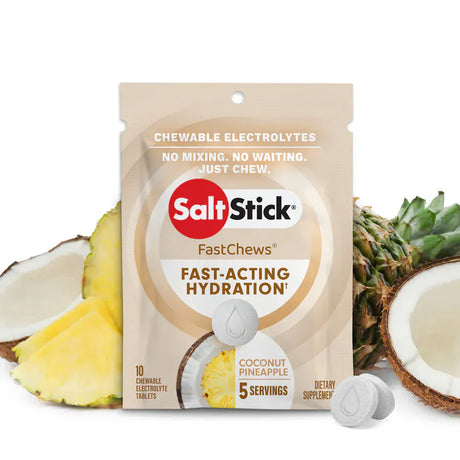 SaltStick Electrolyte Tablets Single / Coconut Pineapple Fastchews Chewable Electrolyte Tablets 12-03-7010