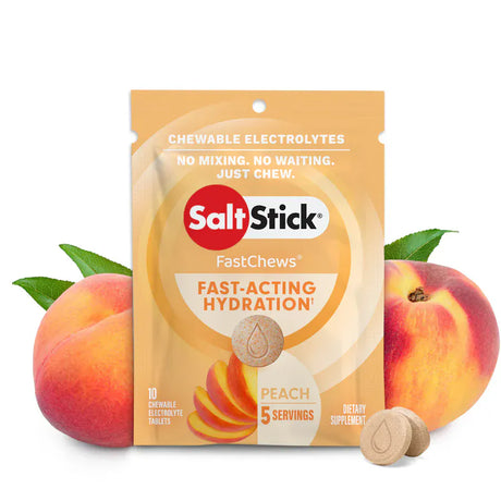SaltStick Electrolyte Tablets Single / Peach Fastchews Chewable Electrolyte Tablets 12-03-4010