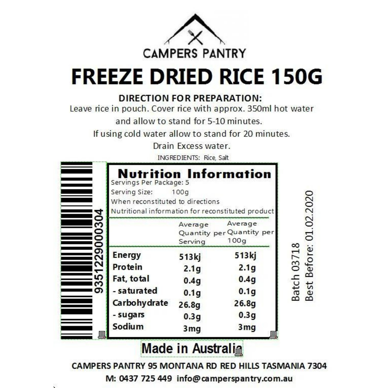 Freeze-dried Pantry Ingredients