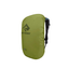 Sea to Summit Nylon Pack Cover in green fitted over a hiking pack, side view with shoulder straps