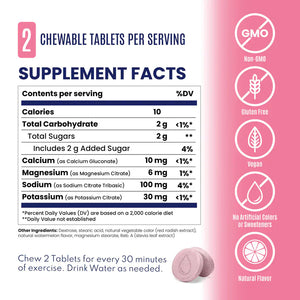 SaltStick Electrolyte Tablets Fastchews Chewable Electrolyte Tablets