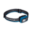 Black Diamond Astro 300 headlamp in Azul blue on a grey and blue band, three-quarter view