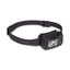 Black Diamond Storm 500-R headlamp in Black with headband, three-quarter view
