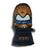 XTM Kids Puppet snow mitt in Bear design, close-up of the bear face with goggles