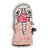XTM Kids Puppet snow mitt in Pink Unicorn design, close-up of the unicorn face and horn