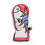 XTM Totally Wild snow mitt in Unicorn design, close-up of the unicorn face