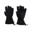 Pair of XTM Kids Miso II snow gloves in Black, back and palm views