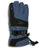 XTM Kids Miso II glove in Indigo, back of hand showing the heat pocket zip and buckle