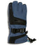XTM Kids Miso II glove in Indigo, back of hand showing the heat pocket zip and buckle