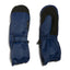 Pair of Naval Blue XTM Kids Tyke Snow Mitts, back and palm view with black Rubbertec palm and gauntlet cuffs