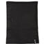 XTM Kids Tempo neck tube in plain Black jersey with the XTM woven label, laid flat