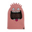 XTM Kids Gremlin II balaclava in Dusty Rose with spiky fleece tufts, googly eyes and a tongue-out grin
