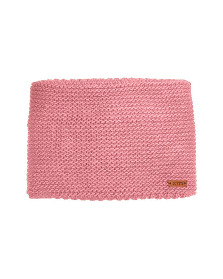 Crystal Womens Chunky Knit Neck Warmer Gaiter Rose Dust
