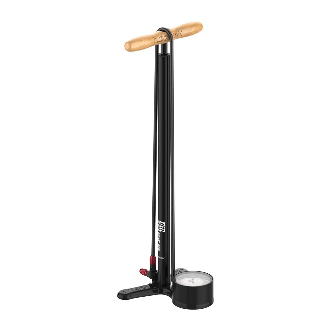 Steel Floor Drive Flat Black Bicycle Floor Pump