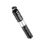 Lezyne Alloy Drive Small mini pump, gloss black with a silver band and ABS Flex Hose lettering