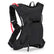USWE MTB Hydro 3L in Black with tonal black logo on the front pocket, front three-quarter view