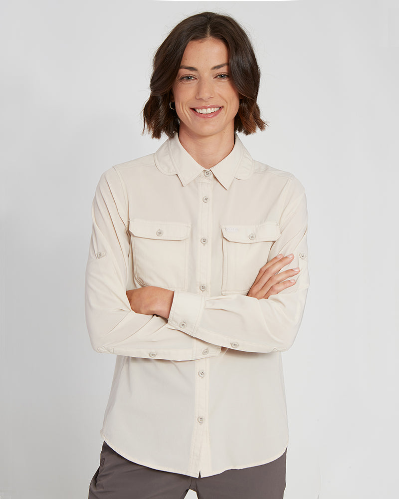 XTM Womens Cumberland Hike Long-Sleeve Shirt Stone