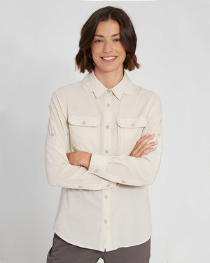 XTM Womens Cumberland Hike Long-Sleeve Shirt Stone