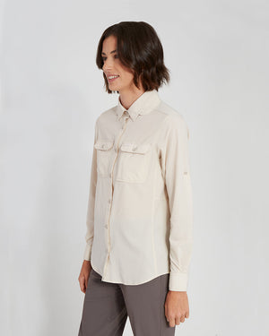XTM Womens Cumberland Hike Long-Sleeve Shirt Stone