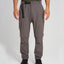 Front view of the XTM Sturgeon zip-off pant in Pavement grey with belt strap and cargo pocket