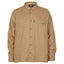 XTM Messmate men's hemp blend long sleeve shirt in Dune on its own, front view