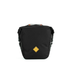 Restrap Pannier Bag 13 L in black, front view with roll-top closed