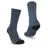 Pair of XTM Kids Dual Density snow socks in Ocean slate blue with dark heel and toe