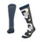 Pair of XTM Trooper socks in Ocean, navy blue with grey camo and yellow piping