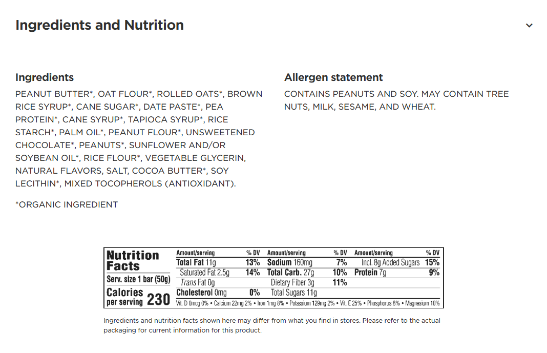 Nut Butter Bar