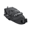 Black Topeak Backloader 6 L seat bag, angled view with reflective bungee cord
