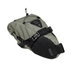 Green Topeak Backloader 6 L seat bag, angled view showing the buckles and seatpost strap
