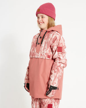 XTM Kids Riley Ski Jacket Anorak - Dusty Pink Soft Camo