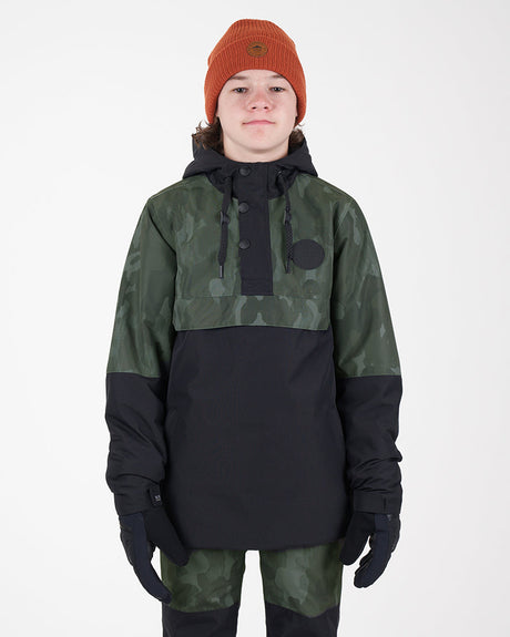 XTM Kids Riley Ski Jacket Anorak - Dusty Pink Soft Camo
