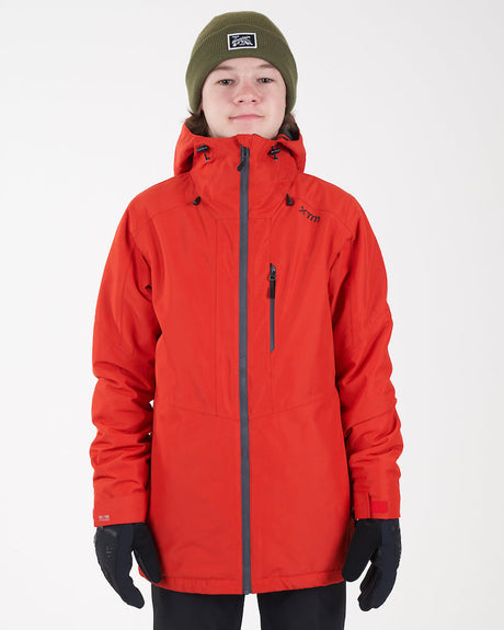XTM Kids Titanium III Snow Jacket Ages 8-16 - Lava