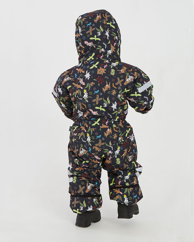 XTM Kids Papoose One-Piece Snow Suit Blue Dino