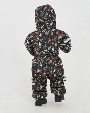 XTM Kids Papoose One-Piece Snow Suit Blue Dino