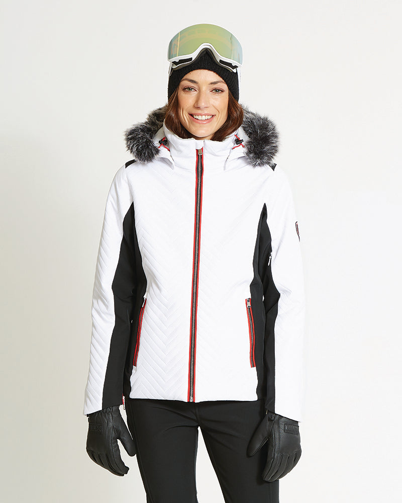 XTM Womens Chamonix II Waterproof Snow Jacket - White