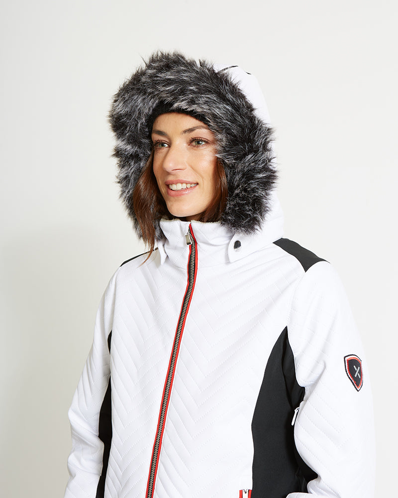 XTM Womens Chamonix II Waterproof Snow Jacket - White