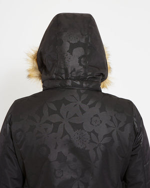 XTM Womens Thea Snow Jacket - Black Botanica
